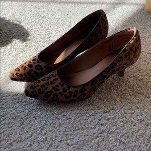 Cheetah kitten heels